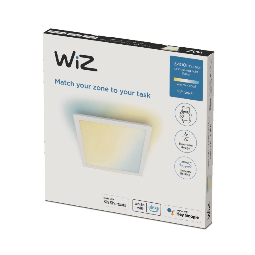 WiZ - Стельовий світлодіодний світильник з регулюванням яскравості SUPERSLIM LED/36W/230V 2700-6500K Wi-Fi білий