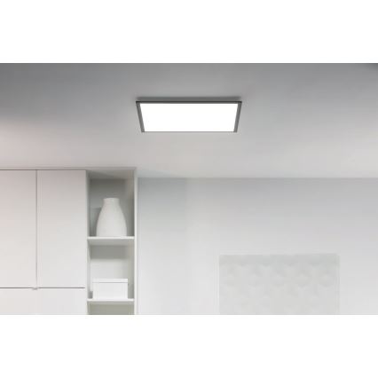 WiZ - Стельовий світлодіодний світильник з регулюванням яскравості SUPERSLIM LED/36W/230V 2700-6500K Wi-Fi чорний