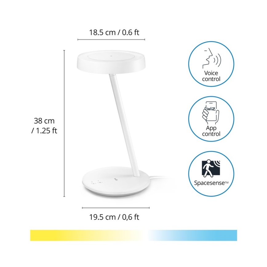 WiZ - Светодиодная настольная лампа с регулированием яркости PORTRAIT LED/10W/5V Wi-Fi 2700-6500K CRI 90