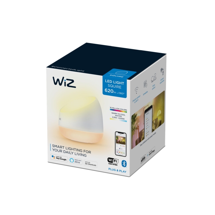 WiZ - Светодиодная настольная RGBW-лампа с регулированием яркости SQUIRE LED/9W/230V 2200-6500K Wi-Fi