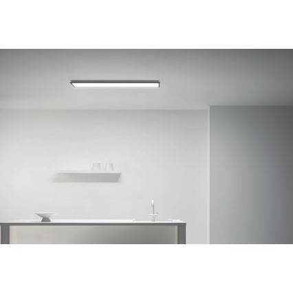 WiZ - Светодиодная панель с регулированием яркости SUPERSLIM LED/36W/230V 2700-6500K Wi-Fi черная