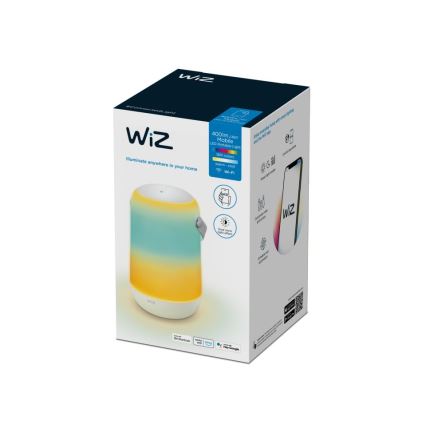WiZ - Светодиодная переносная RGBW-лампа с регулированием яркости MOBILE LED/13,5W/5V 2200-6500K Wi-Fi