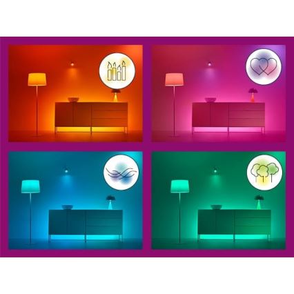 WiZ - Светодиодная RGBW-лента с регулированием яркости 3м LED/24W/230V 2700-5000K Wi-Fi