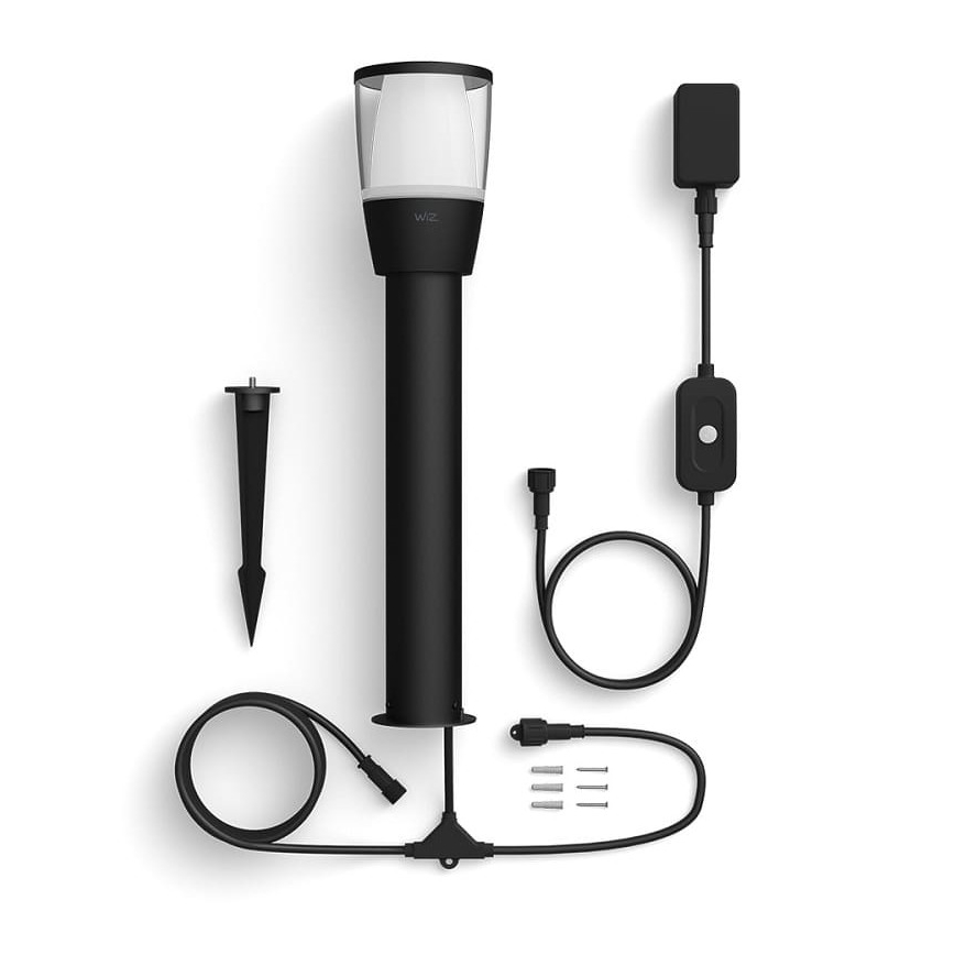 WiZ - Светодиодная уличная RGBW-лампа с регулированием яркости ELPAS LED/4,8W/12/230V 2700-5000K IP65 Wi-Fi