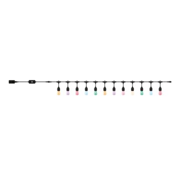 WiZ - Светодиодная уличная RGBW-гирлянда с регулированием яркости 12xLED 14,4м IP65 2700-5000K Wi-Fi