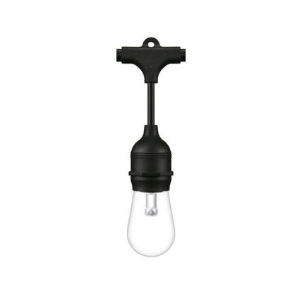 WiZ - Светодиодная уличная RGBW-гирлянда с регулированием яркости 12xLED 14,4м IP65 2700-5000K Wi-Fi