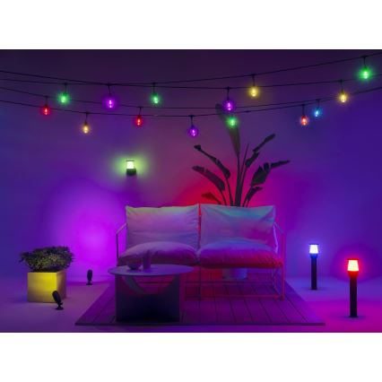 WiZ - Светодиодная уличная RGBW-лампа с регулированием яркости ELPAS LED/4,8W/12/230V 2700-5000K IP65 Wi-Fi