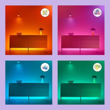 WiZ - Светодиодный потолочный RGB-светильник с регулированием яркости SUPERSLIM LED/32W/230V 2700-6500K Wi-Fi черный