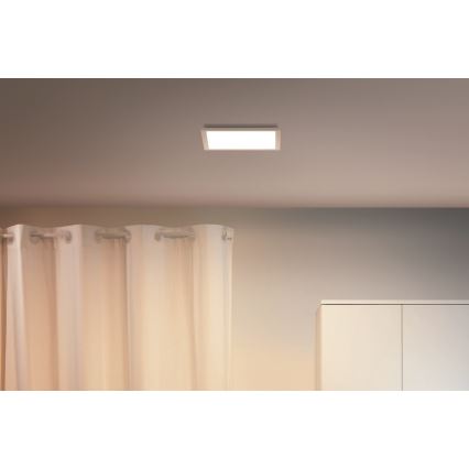 WiZ - Светодиодный потолочный светильник с регулированием яркости SUPERSLIM LED/12W/230V 2700-6500K Wi-Fi белый