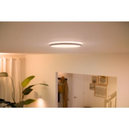 WiZ - Светодиодный потолочный светильник с регулированием яркости SUPERSLIM LED/14W/230V 2700-6500K Wi-Fi белый