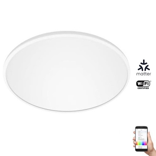 WiZ - Светодиодный потолочный RGB-светильник с регулированием яркости SUPERSLIM LED/32W/230V 2700-6500K Wi-Fi белый