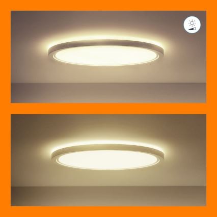 WiZ - Светодиодный потолочный RGB-светильник с регулированием яркости SUPERSLIM LED/32W/230V 2700-6500K Wi-Fi белый