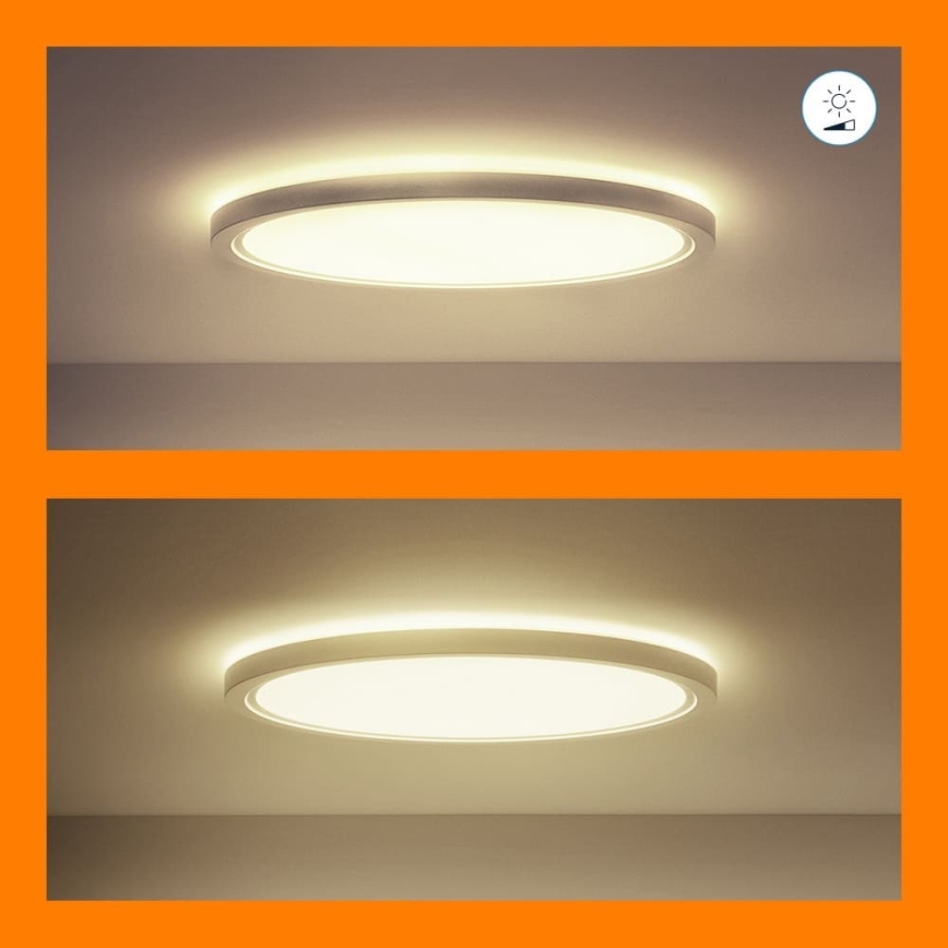 WiZ - Светодиодный потолочный RGB-светильник с регулированием яркости SUPERSLIM LED/32W/230V 2700-6500K Wi-Fi белый