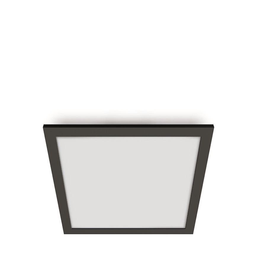 WiZ - Светодиодный потолочный светильник с регулированием яркости SUPERSLIM LED/12W/230V 2700-6500K Wi-Fi черный