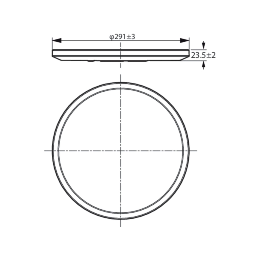 WiZ - Светодиодный потолочный светильник с регулированием яркости SUPERSLIM LED/16W/230V 2700-6500K Wi-Fi белый