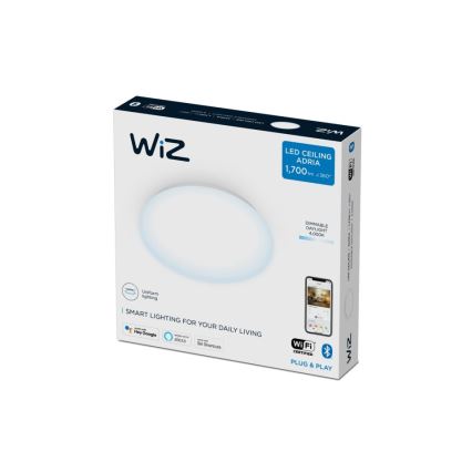 WiZ - Светодиодный потолочный светильник с регулированием яркости SUPERSLIM LED/17W/230V 4000K Wi-Fi