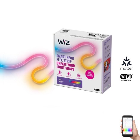 WiZ - Светодиодная RGBW-лента с регулированием яркости 3м LED/24W/230V 2700-5000K Wi-Fi