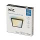 WiZ - Светодиодный потолочный светильник с регулированием яркости SUPERSLIM LED/12W/230V 2700-6500K Wi-Fi черный