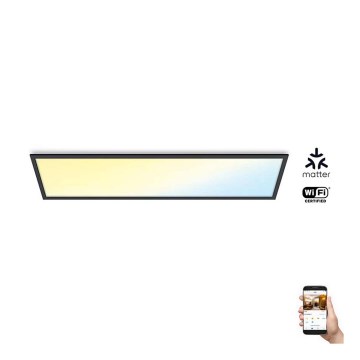 WiZ - Світлодіодна панель з регулюванням яскравості SUPERSLIM LED/36W/230V 2700-6500K Wi-Fi чорна