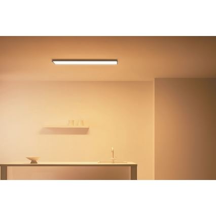 WiZ - Світлодіодна панель з регулюванням яскравості SUPERSLIM LED/36W/230V 2700-6500K Wi-Fi чорна