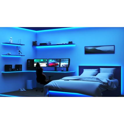 WiZ - Світлодіодна RGBW стрічка з регулюванням яскравості 10м LED/12W/230V 2700-6500K Wi-Fi