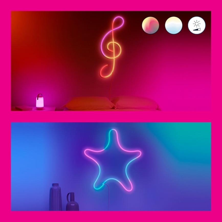 WiZ - Світлодіодна RGBW стрічка з регулюванням яскравості 3м LED/24W/230V 2700-5000K Wi-Fi