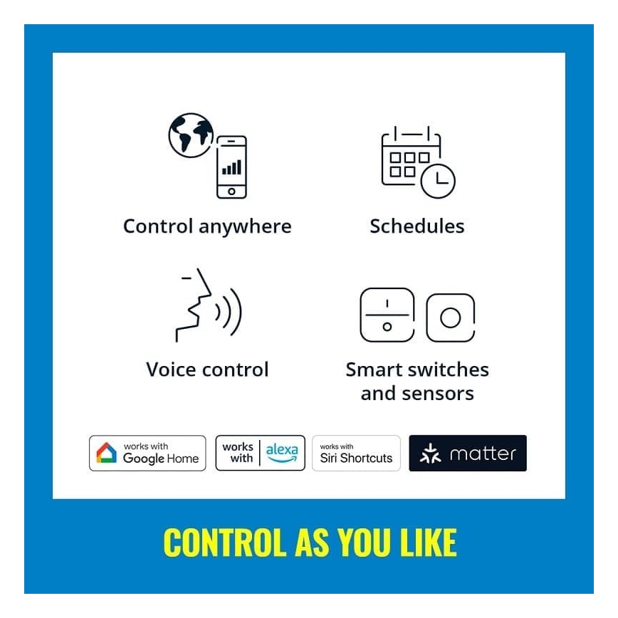 WiZ - Світлодіодна RGBW стрічка з регулюванням яскравості 3м LED/24W/230V 2700-5000K Wi-Fi