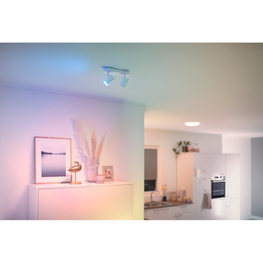 WiZ - Точковий LED RGBW світильник з регулюванням яскравості IMAGEO 1xGU10/4,9W/230V CRI 90 Wi-Fi чорний