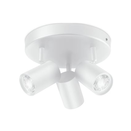 WiZ - Точковий LED RGBW світильник з регулюванням яскравості IMAGEO 3xGU10/4,9W/230V 2200-6500K Wi-Fi CRI 90 білий