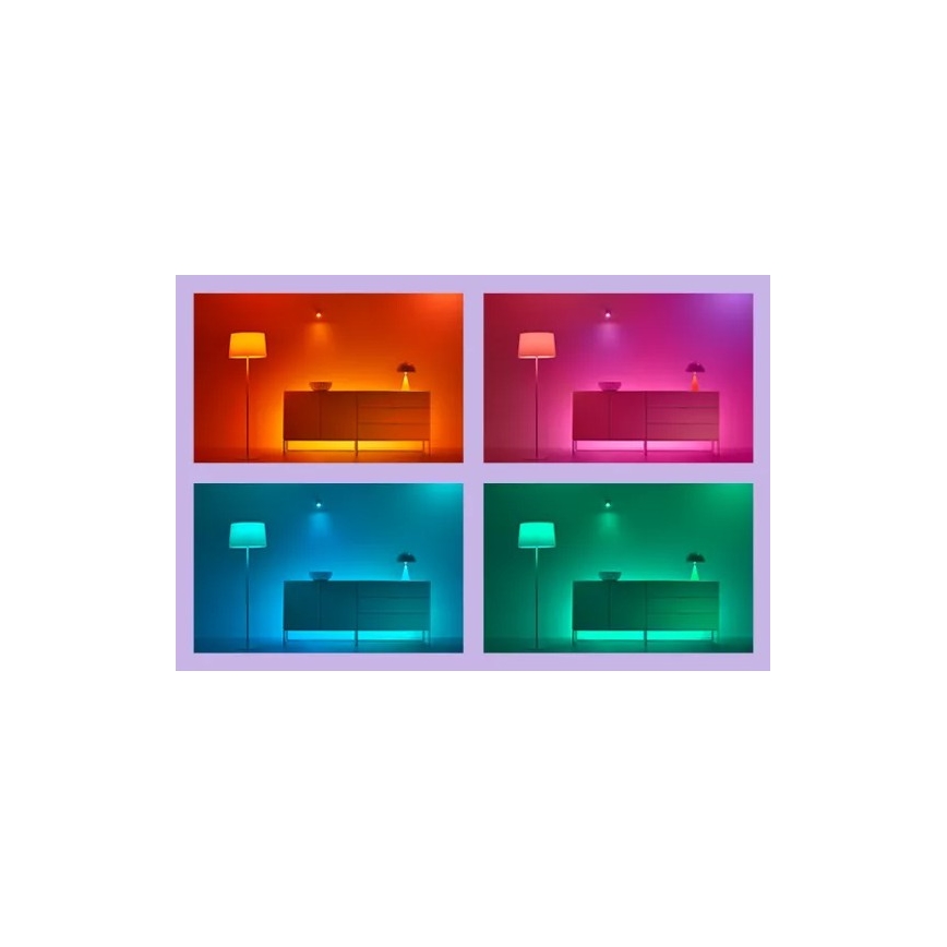 WiZ -НАБІР 2x LED RGBIC світильник з регулюванням яскравості GRADIENT LED/8,2Вт/230В 2700-6500К Wi-Fi