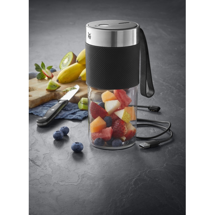 WMF - Дорожный блендер для смузи KITCHENminis 50W/7,4V 1200 mAh нержавеющая сталь