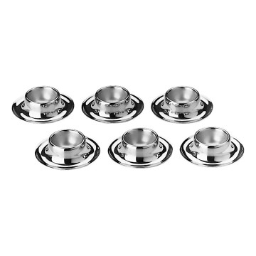 WMF - Елегантний набір підставок для яєць CROMARGAN AKTUELL, 6 шт., з нержавіючої сталі