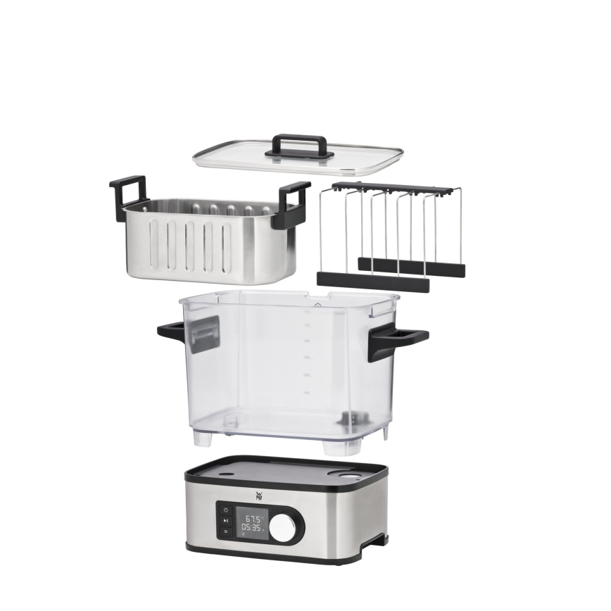 WMF - Электрический кастрюля SOUS-VIDE PRO LONO 3 л 1500W/230V нержавеющая сталь