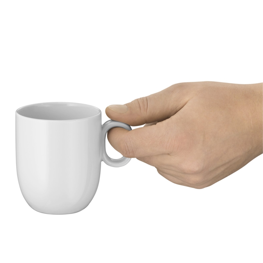WMF - НАБІР 2x Чашка для кафе крем з підставкою BARISTA 170 мл біла