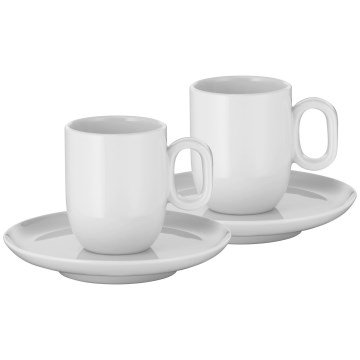 WMF - НАБІР 2x Чашка для еспресо з блюдцем BARISTA білий