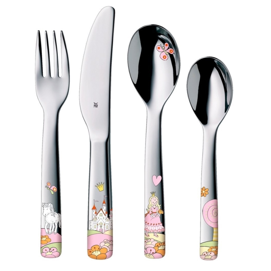 WMF - Набір дитячого посуду та столових приборів Принцеса Аннелі 6шт.
