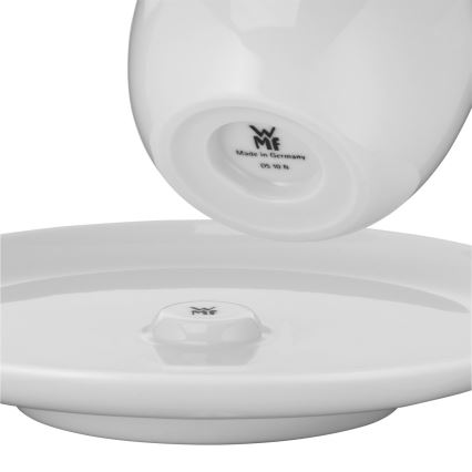 WMF - НАБОР из 2 чашек для кафе крем с блюдцами BARISTA 170 мл белый
