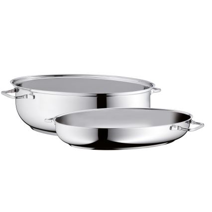 WMF - Овальная жаровня с крышкой  41x28,5 x18 см нержавеющая сталь