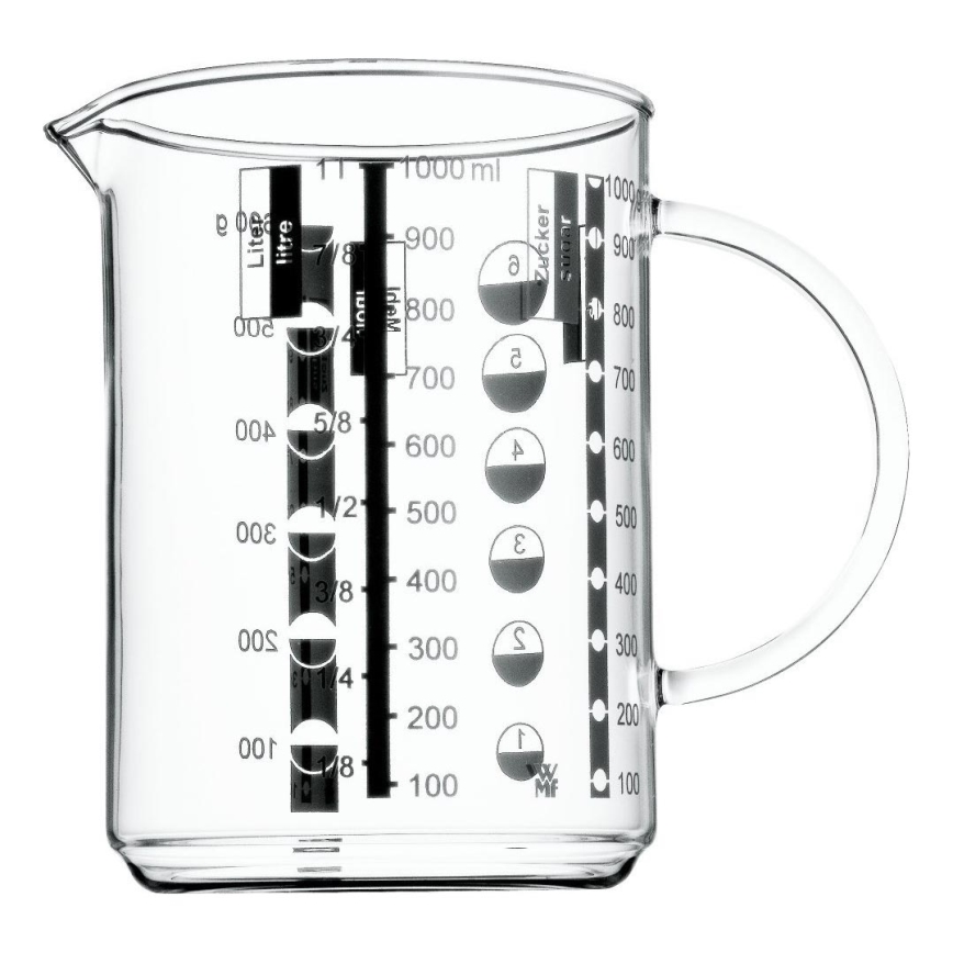 WMF - Стеклянный мерный стакан GOURMET 1 л