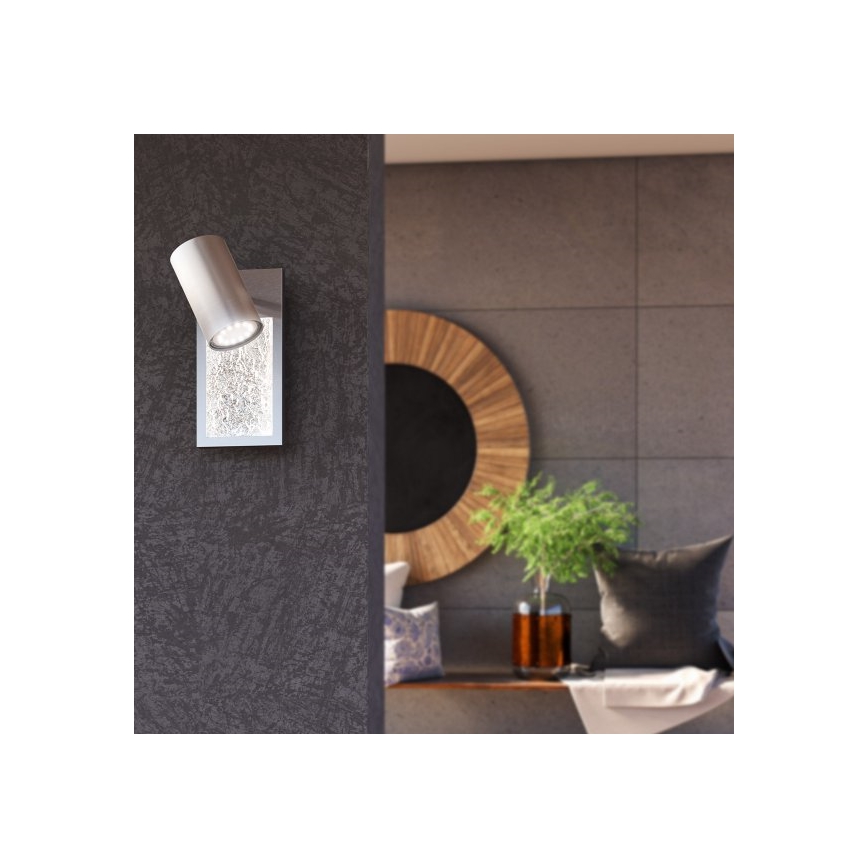 Wofi 11589 - Светодиодный настенный точечный светильник BALI 1xGU10/5W/230V + LED/6W/230V