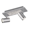 Wofi 11590 - Світильник точковий LED BALI 2xGU10/5W/230V + LED/4,5W/230V
