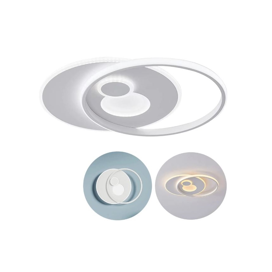 Wofi 11621 - Светодиодный потолочный светильник с регулированием яркости AKON LED/38W/230V 2700-5500K + дистанционное управление