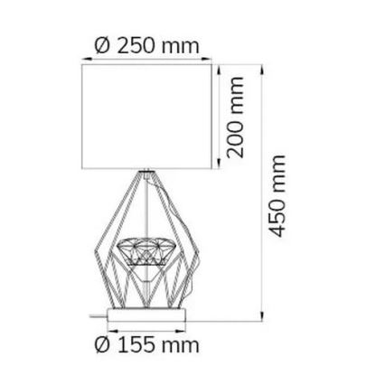 Wofi 11977 - Настільна LED лампа з регулюванням яскравості AMY LED/10W/230V