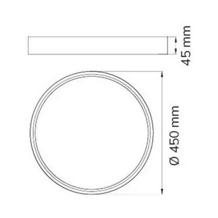 Wofi 12055 - Стельовий LED світильник DUBAI LED/27,5W/230V білий