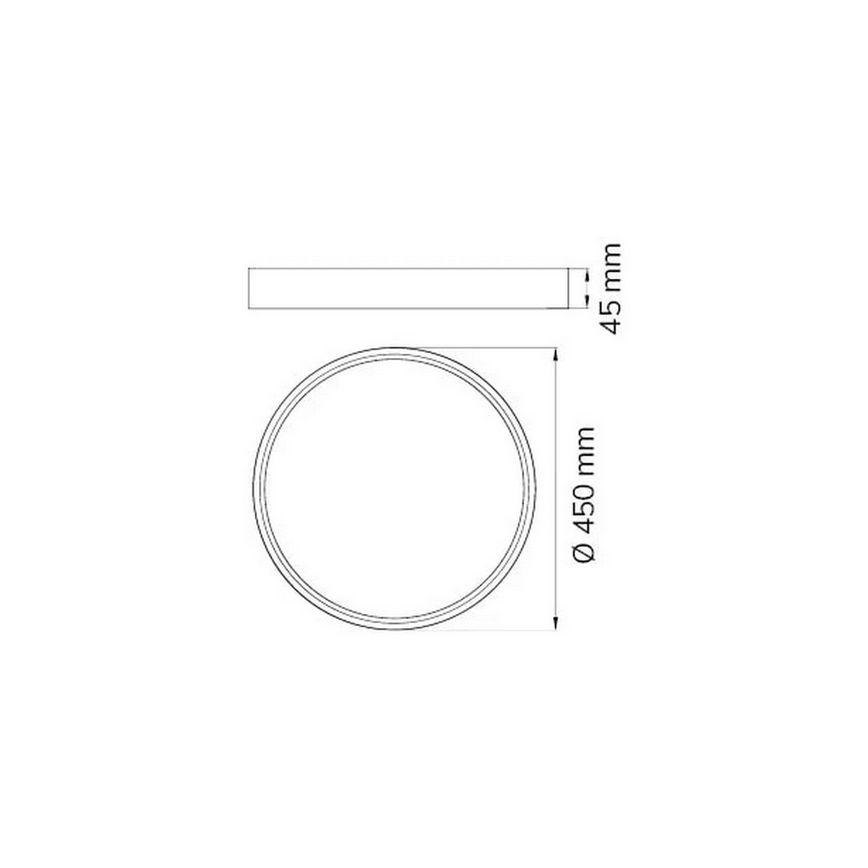 Wofi 12055 - Стельовий LED світильник DUBAI LED/27,5W/230V білий