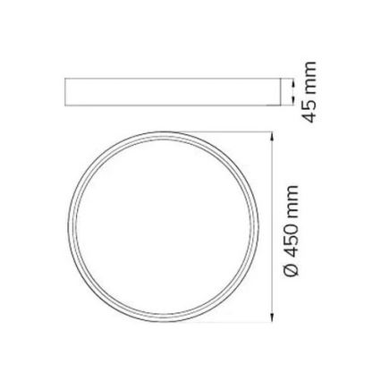 Wofi 12056 - Светодиодный потолочный светильник DUBAI LED/27,5W/230V антрацит