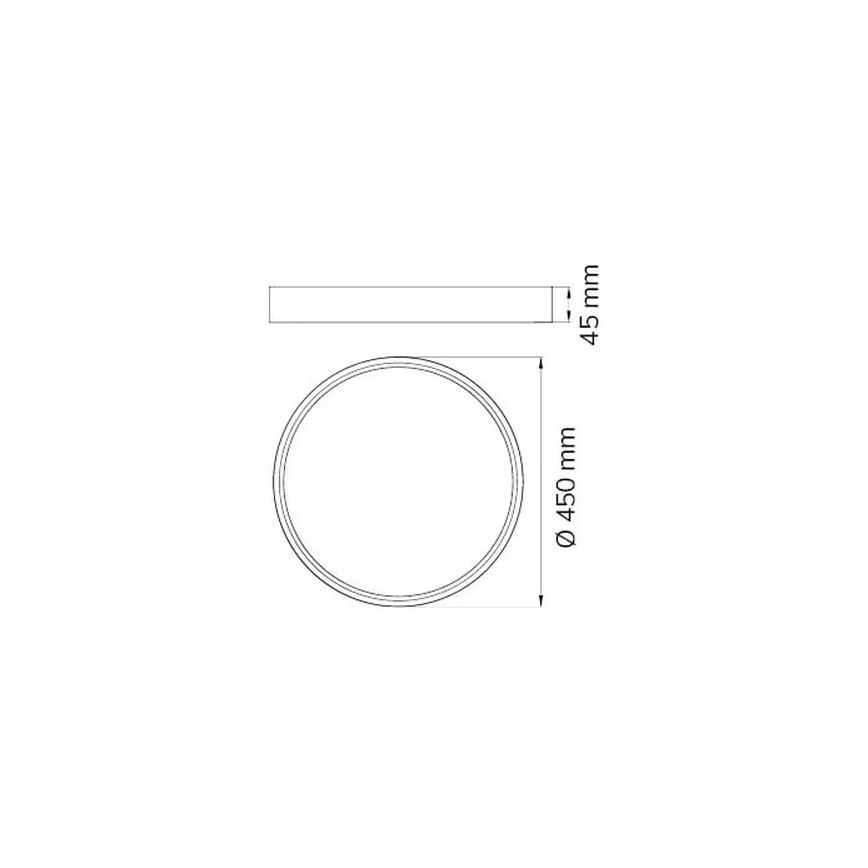 Wofi 12056 - Светодиодный потолочный светильник DUBAI LED/27,5W/230V антрацит