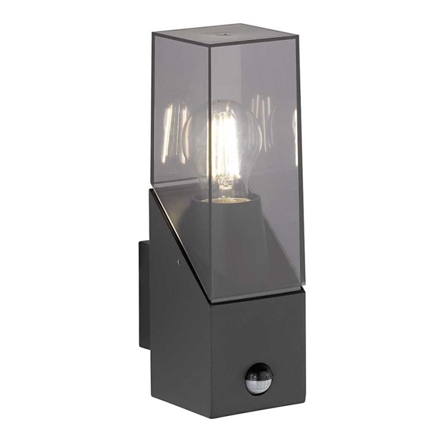 Wofi 12224 - Уличный настенный светильник с датчиком MARCOS 1xE27/23W/230V IP54