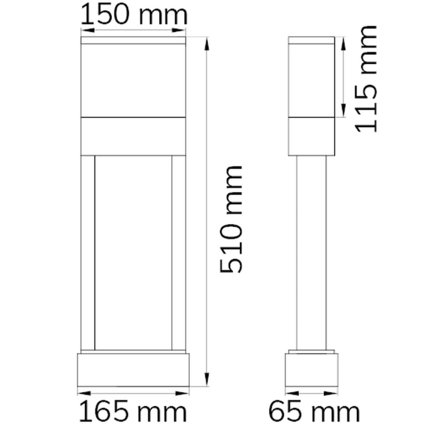 Wofi 12225 - Світлодіодний номер будинку DIEGO LED/10,5W/230V 3000K IP54