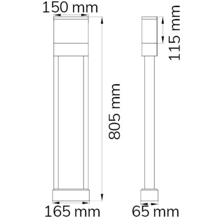 Wofi 12226 - Номер дома со светодиодной подсветкой DIEGO LED/10,5W/230V 3000K IP54
